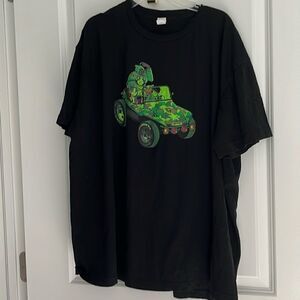 Gorillaz Virtual Band Graphic Tee shirt Riding in a Camouflage geep VTG RARE